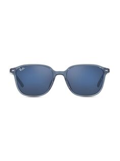 Квадратные солнцезащитные очки Leonard RB2193 53 мм Ray-Ban, синий
