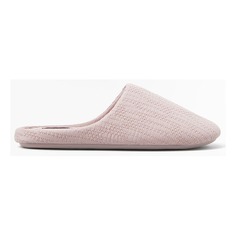 Тапочки Oysho Basic Embroidered, лиловый