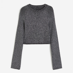 Джемпер H&amp;M Knit Long-sleeved, темно-серый H&M