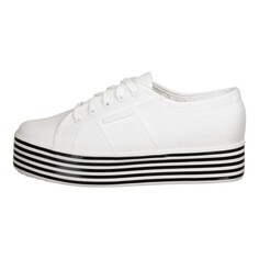 Кроссовки Superga Schuhe 2790 Multicolor Cotw, white black white stripes