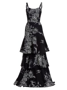 Платье Torero с оборками и цветочным принтом Mestiza New York, черный
