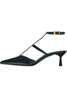 Классические туфли на каблуке Massimo Dutti, черный