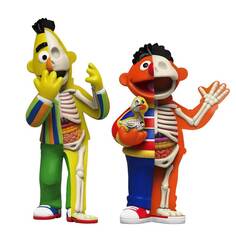 Набор фигурок Jason Freeny XXRAY Plus: Bert &amp; Ernie Figure, 2 предмета