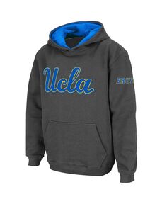 Темно-серый пуловер с большим логотипом UCLA Bruins Big Boys UCLA Bruins Stadium Athletic
