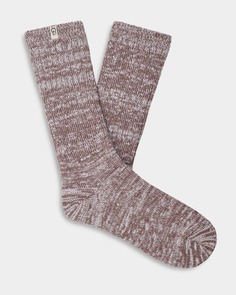 Носки Rib Knit Slouchy Crew Sock UGG, коричневый