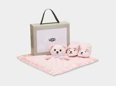 Ботинки Bixbee And Lovey Bear Stuffie UGG, розовый