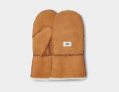 Варежки Sheepskin Mitten With Stitch UGG, коричневый