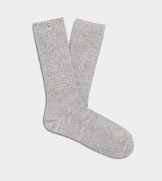 Носки Rib Knit Slouchy Crew Sock UGG, серый
