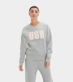 Толстовка Madeline Fuzzy Logo Crewneck UGG, серый