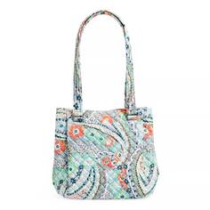 Хлопковая сумка Vera Bradley Multi-Compartment Shoulder Satchel Purse, мультиколор