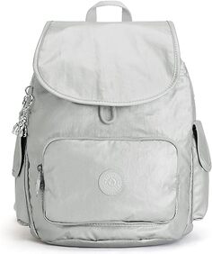 Женский небольшой рюкзак Kipling City Pack, яркий металлик