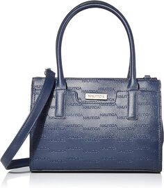 Женская сумка-портфель Nautica Sandy Jr. Top Handel со съемным ремешком через плечо, темно-синий