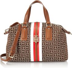 Женская сумка через плечо Tommy Hilfiger Jaden Satchel, каштан/танин