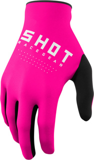 Перчатки Shot Raw для мотокросса, черный/розовый
