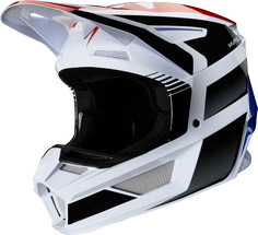 Шлем Fox V2 Hayl для мотокросса, синий/красный