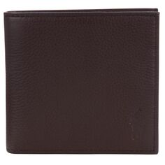 Кожаный кошелек Polo Ralph Lauren Pebble, коричневый