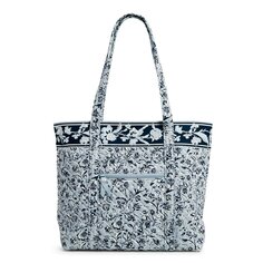 Сумка-тоут Vera Bradley Cotton Women&apos;s, серо-голубой