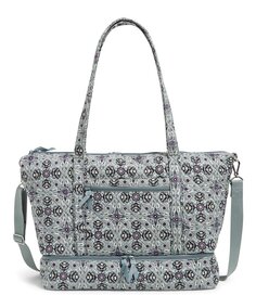 Сумка дорожная Vera Bradley Cotton Deluxe Women&apos;s, светло-бирюзовый/черный