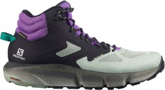 Походные мужские ботинки Salomon Predict Hike Mid GTX, черный/голубовато-серый/сиреневый