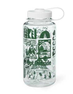 Бутылка для воды Nalgene Sustain Graphic с широким горлышком - 32 эт. унция REI Co-op, белый