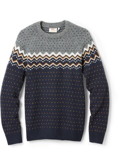 Вязаный свитер Ovik — мужской Fjallraven, синий