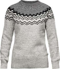 Вязаный свитер Ovik — женский Fjallraven, серый