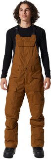 Зимние брюки Firefall Bib - мужские Mountain Hardwear, коричневый