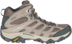 Мужские походные ботинки Moab 3 Mid водонепроницаемые Merrell, хаки