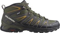 Походные ботинки X Ultra Pioneer Mid CSWP — мужские Salomon, зеленый