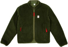 Флисовая куртка шерпа - женская Topo Designs, зеленый