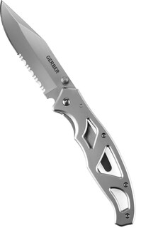 Нож Paraframe II - Зубчатый Gerber, серый