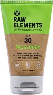 Тюбик солнцезащитного крема для лица и тела SPF 30 - 3 унций Raw Elements