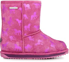 Ботинки Brumby Rainbow Unicorn — детские EMU Australia, розовый