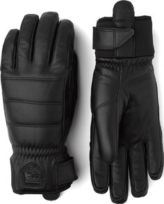 Альпийские кожаные перчатки PrimaLoft Hestra Gloves, черный