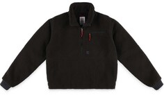 Флисовый пуловер Mountain - женский Topo Designs, черный
