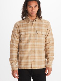Мужская фланелевая куртка-рубашка Ridgefield Heavyweight на подкладке из шерпы Marmot, хаки