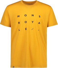 Футболка Icon Merino Air-Con — мужская Mons Royale, желтый