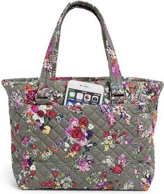 Хлопковая сумка через плечо Vera Bradley с несколькими ремешками, цветочный рисунок