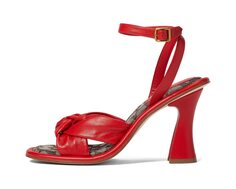 Туфли на каблуках Quincey Leather Sandal COACH, красный