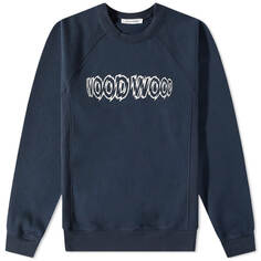 Толстовка Wood Wood Hester shatter Logo Crew Sweat