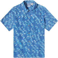 Рубашка Blue Blue Japan Marble Print Vacation Shirt