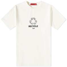 Футболка 424 Recycle Logo Tee Suncoat Girl