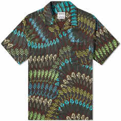 Рубашка Marcelo Burlon Feather Print Hawaii Vacation Shirt