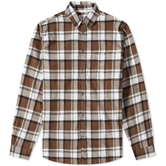 Рубашка Norse Projects Anton Brushed Flannel Check Button Down Shirt