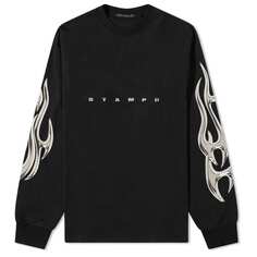 Футболка STAMPD Chrome Flame Long Sleeve Relaxed Tee