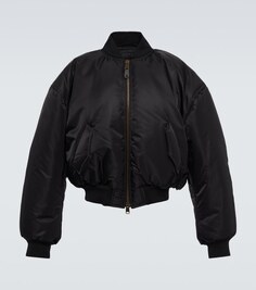 Утепленная куртка-бомбер из нейлона Balenciaga, черный