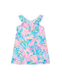 Мини-платье Alessa для маленьких девочек и девочек Lilly Pulitzer Kids, разноцветный