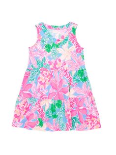Мини-платье Lorina для маленьких девочек и девочек Lilly Pulitzer Kids, разноцветный