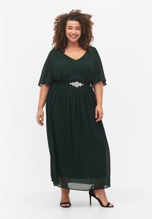 Длинное платье Zizzi, темно-зеленый