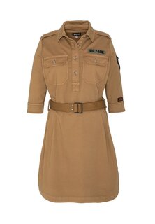Платье-рубашка Schott, коричневый